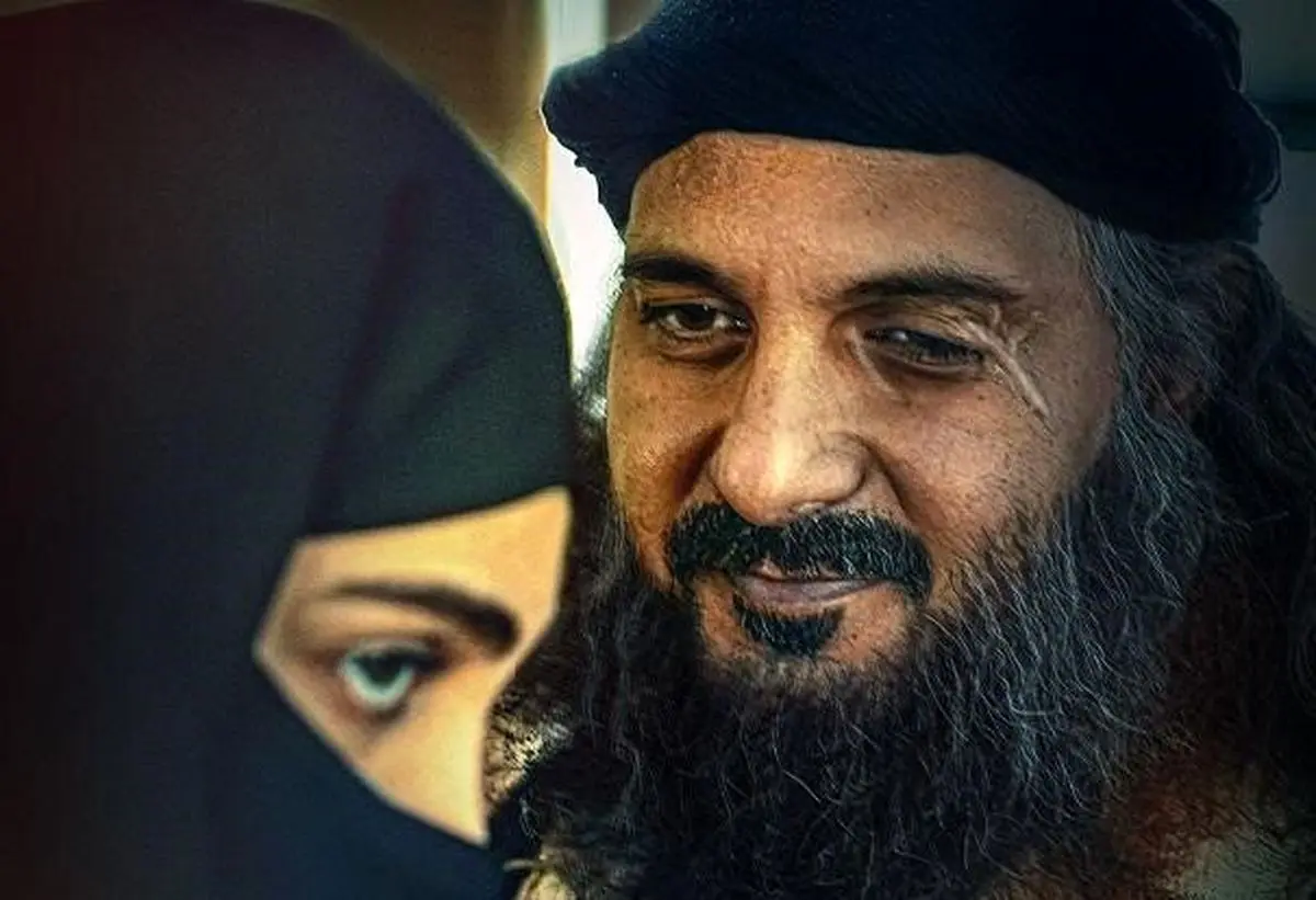 سلفی دونفره امین میری بازیگر نقش ابوخالد در سریال سقوط و الناز شاکردوست