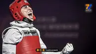 عکس لحظه پیروزی ناهید کیانی در برابر کیمیا علیزاده