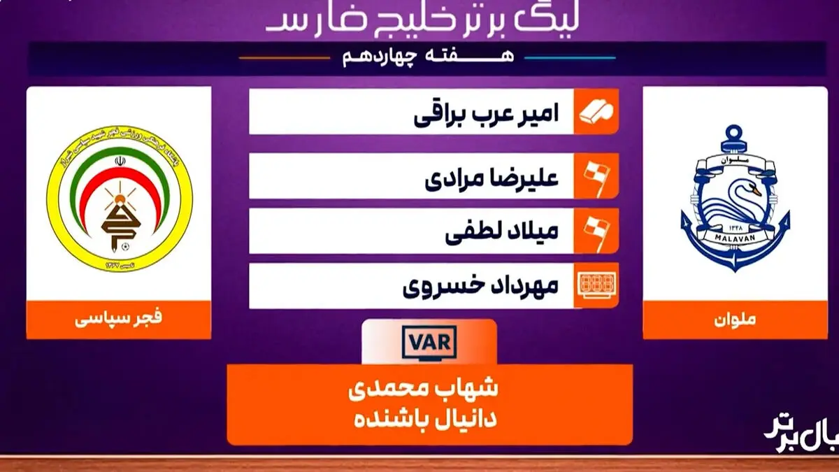 کارشناس داوری ملوان – فجرسپاسی