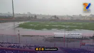 باران شدید یک بازی لیگ را به تعویق انداخت