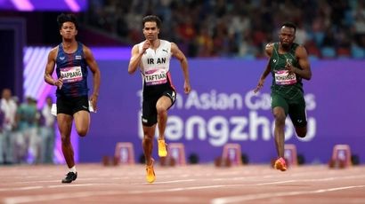مدال نقره برای سریع‌ترین مرد ایران در فرانسه
