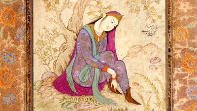 طراحی دیدنی پیرزن ۹۰ ساله بر روی دیوارهای روستا + عکس