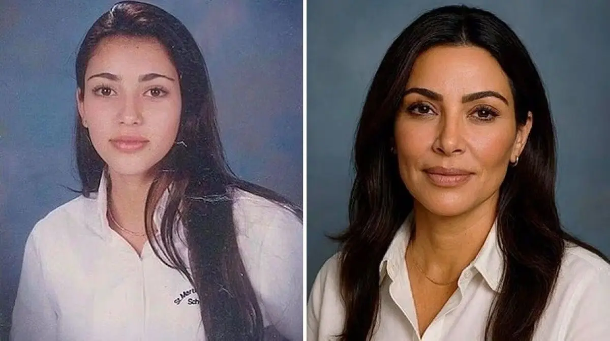 کیم کارداشیان بدون عمل زیبایی