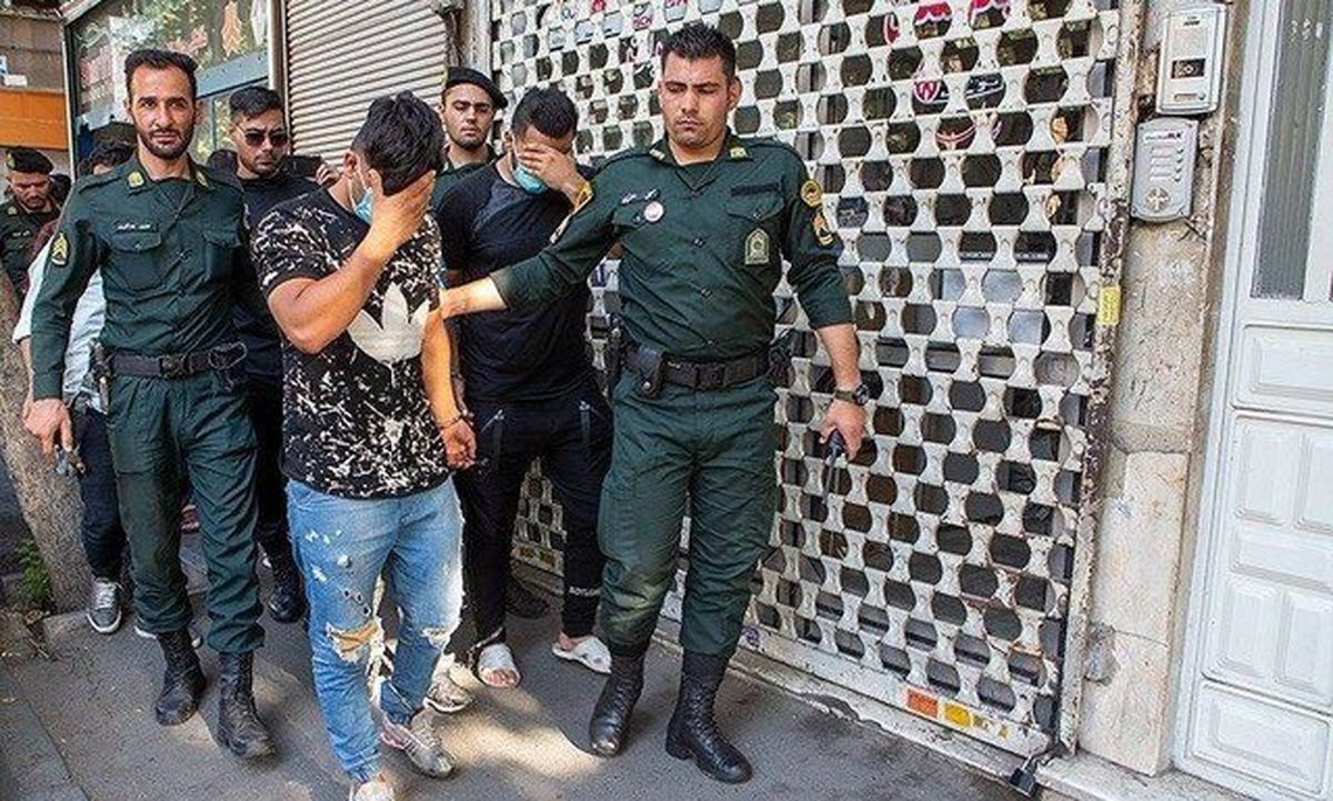 اراذل و اوباش محله پونک تهران دستگیر شدند