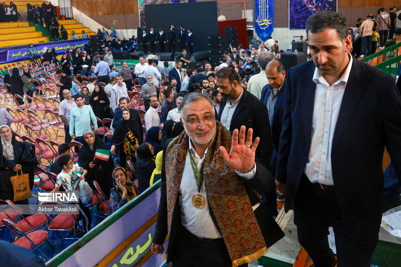 روپایی در همایش انتخاباتی علیرضا زاکانی + تصاویر