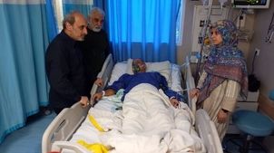 عیادت جبلی از مجروحان صداوسیما