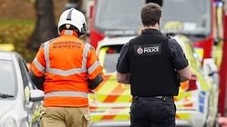 
«حادثه بزرگ» در مقابل یک کنیسه در منچستر
