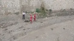  کشف جسد در رودخانه بلوار میرزای شیرازی اراک + عکس 