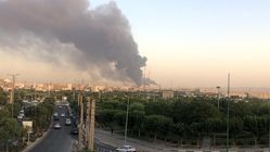 صدای انفجار و مشاهده دود در گرمدره تهران + ویدئو