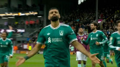 گل اول لیورپول به برنلی توسط محمد صلاح از روی نقطه پنالتی