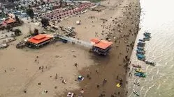 ویدیویی تلخ از عقب نشینی آب دریای خزر طی 13 سال