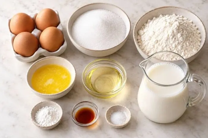 تهیه کیک اسفنجی با شیر