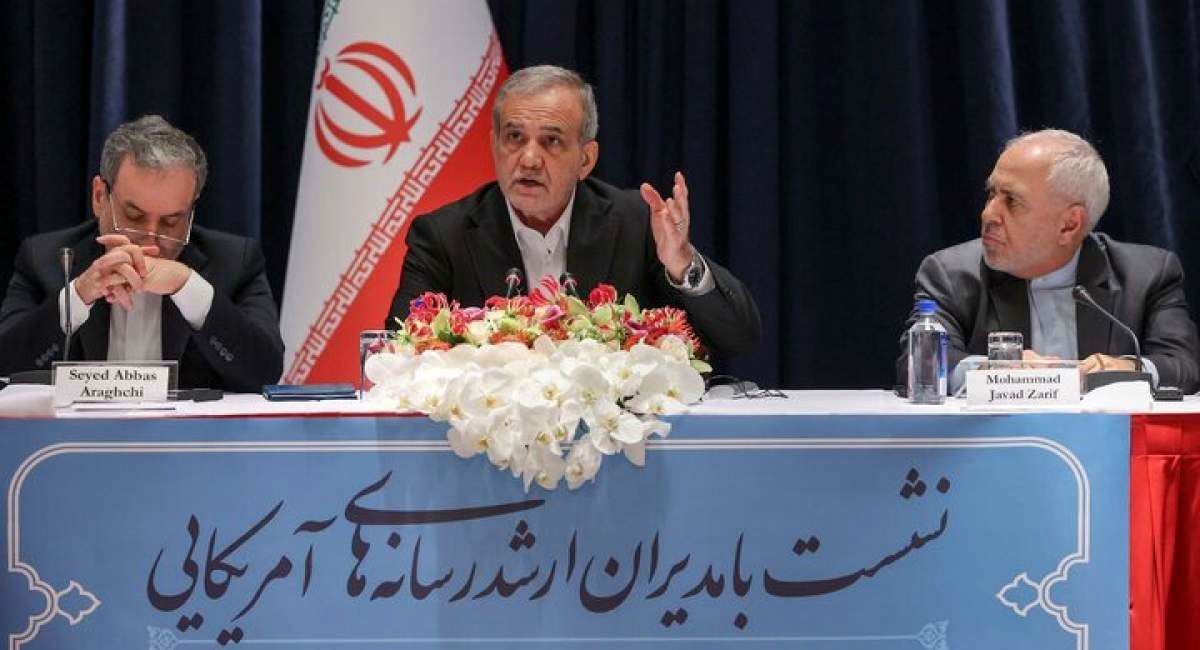 تصاویری از پزشکیان در جمع رسانههای آمریکایی