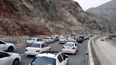 ویدئویی از وضعیت خطرناک امروز صبح جاده چالوس