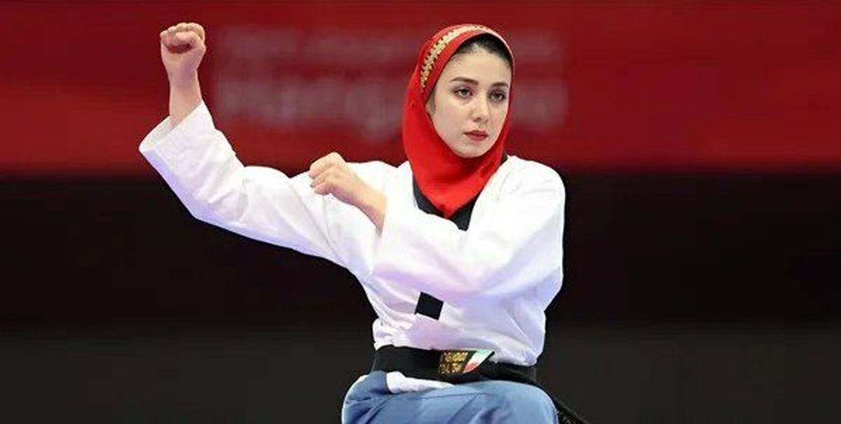 نگاهی به تالار عروسی خاص و لباس عروس شیک و توری مرجان سلحشوری، دختر تکواندوکار ایرانی + عکس