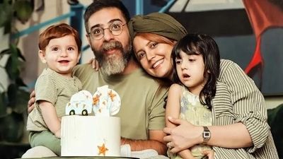 فیلم پیانونوازی فرزندان شبنم قربانی در خانه شیک بازیگر سریال طوبی+ فیلم 