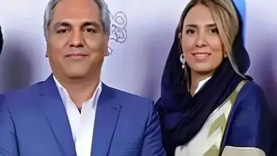 قاب جدید و  عاشقانه مهران مدیری با همسر دوم و جوانش