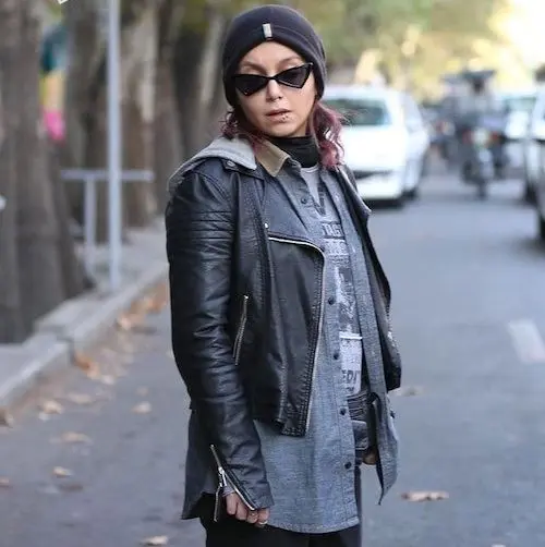 کت‌ چرم بازیگران ایرانی