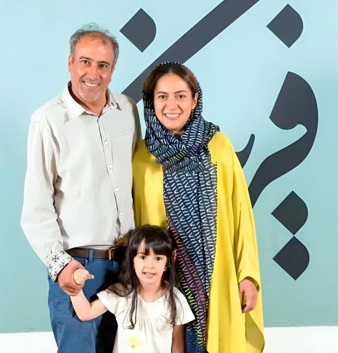 سیامک صفری و همسرش