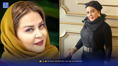 چهره غمزده همسر عاشق و وفادار رضا داودنژاد در مراسم تشییع آقای بازیگر