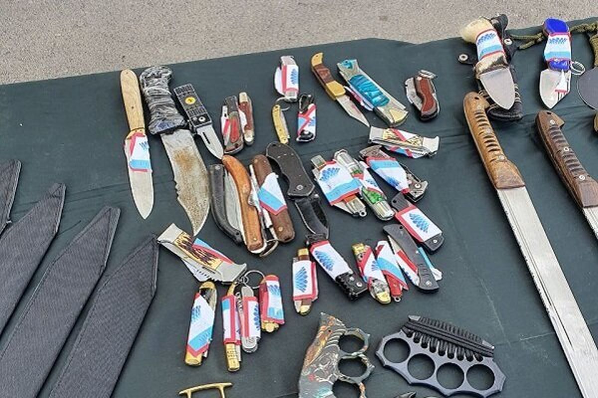 بازداشت ۱۳۱ نفر در اسلامشهر به دلیل حمل سلاح سرد