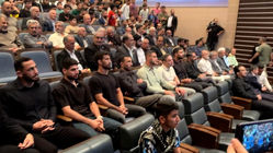 سرمربیان کشتی آزاد و فرنگی در مراسم تجلیل از قهرمانان کشتی