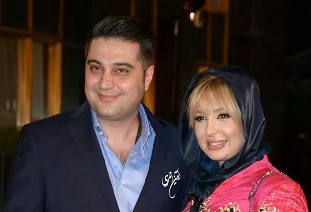 نیوشا ضیغمی و همسرش