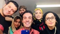 عکس| سفر در زمان؛ «الناز مافی و جواد» در پشت صحنه سریال بچه مهندس 3؛ سال 99