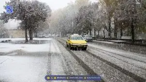 دومین برف پاییزی در تهران بارید + ویدیو
