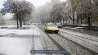 دومین برف پاییزی در تهران بارید + ویدیو