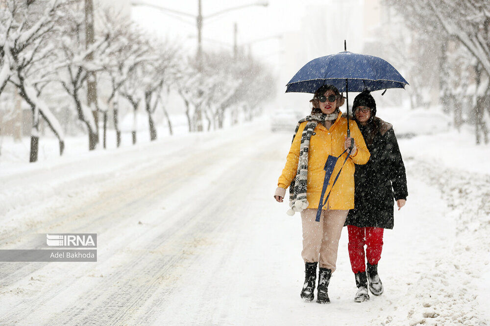 پیش‌بینی زمان احتمالی بارش برف و باران در تهران
