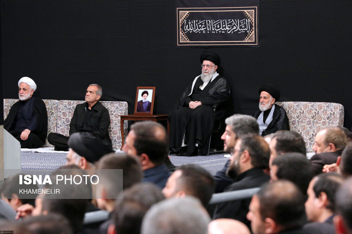 آلبوم تصاویر | مسعود پزشکیان در عزاداری بیت رهبری