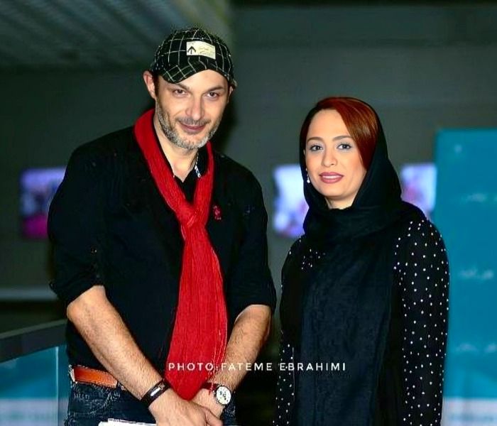 رامین پرچمی و همسرش