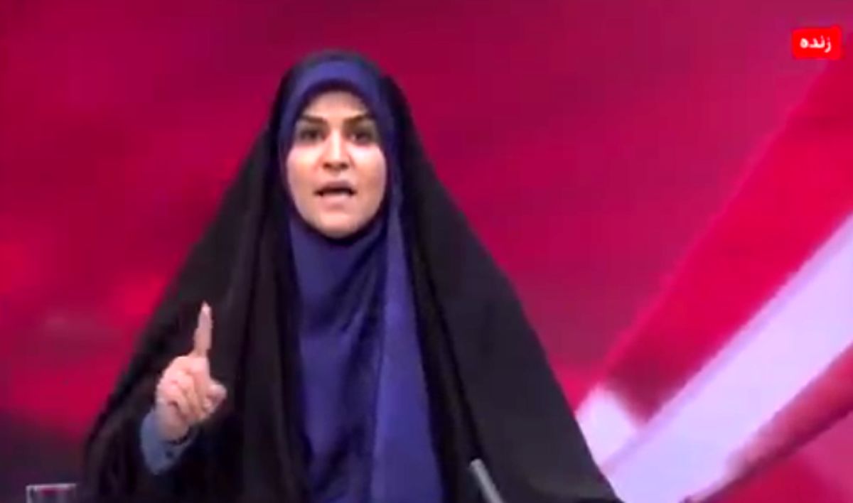 تصویری پربازدید از حضور سحر امامی شیرزن ایرانی در مراسم شام غریبان