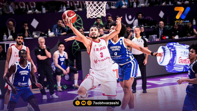 خلاصه بسکتبال ایران 78 - چین تایپه 75