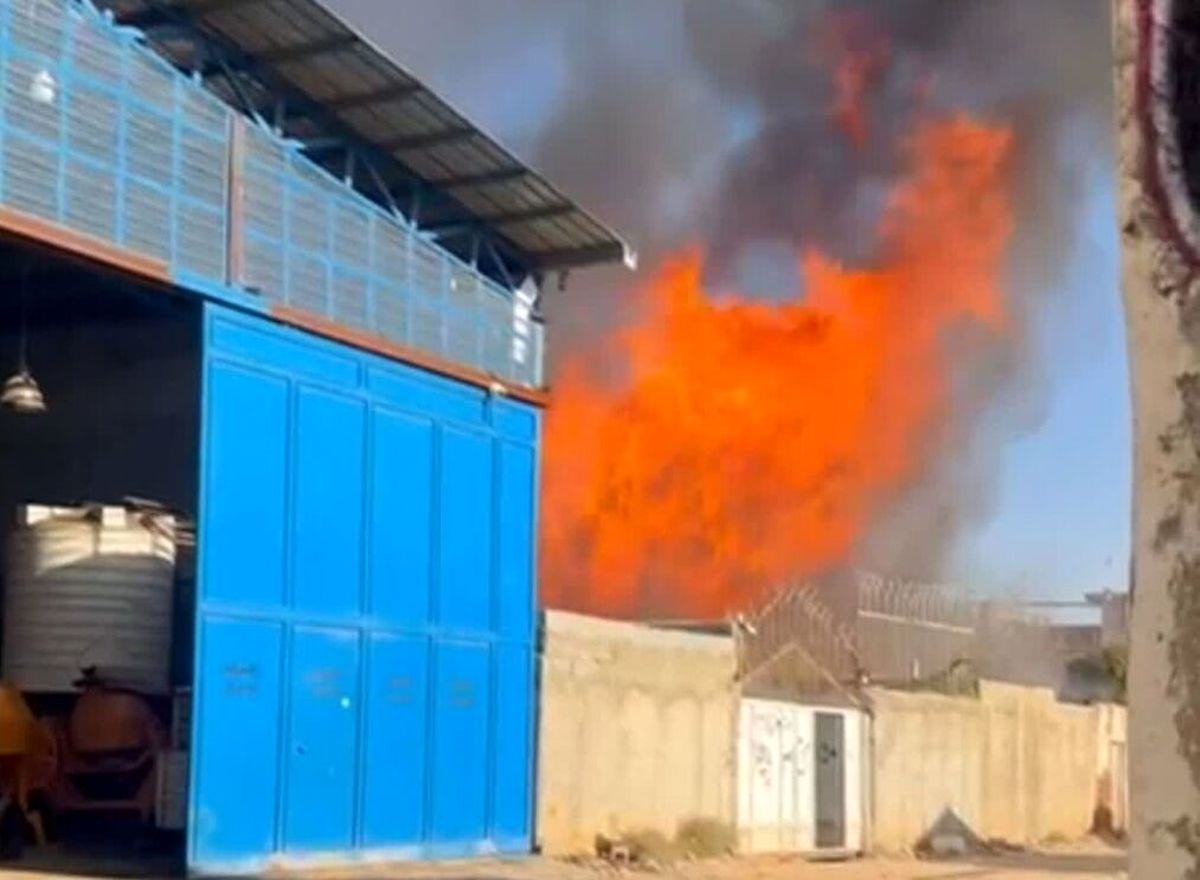 انفجار یک سوله در اصفهان
