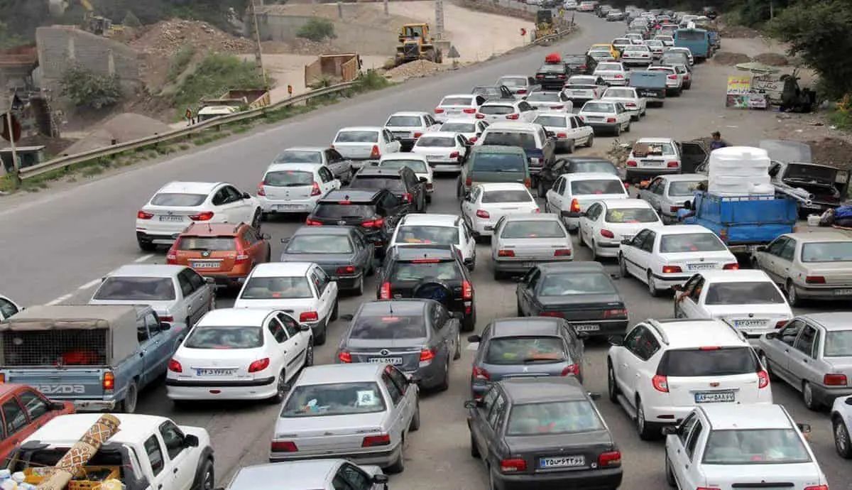 جاده هراز قفل شد؛ ترافیک سنگین در تعطیلات آخر هفته