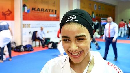 سارا بهمنیار کاراته کار ایرانی, سارا بهمنیار و همسرش, سارا بهمنیار در تیم ملی