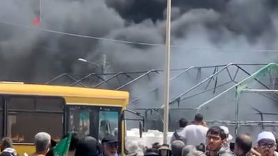 مسمومیت زائران در مسیر نجف به کربلا به علت نشت گار کلر + فیلم