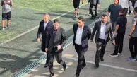 ورود خلیلی و حدادی برای تماشای امیدهای پرسپولیس