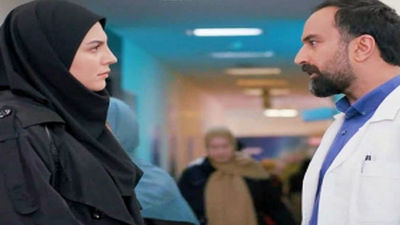 صحرا و امیر سریال آلا در یک قاب + عکس