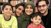 لحظات احساسی ستاره سادات قطبی با پسر ناتنی‌اش