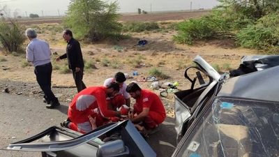 تصادف مرگبار عابر پیاده در بزرگراه آزادگان