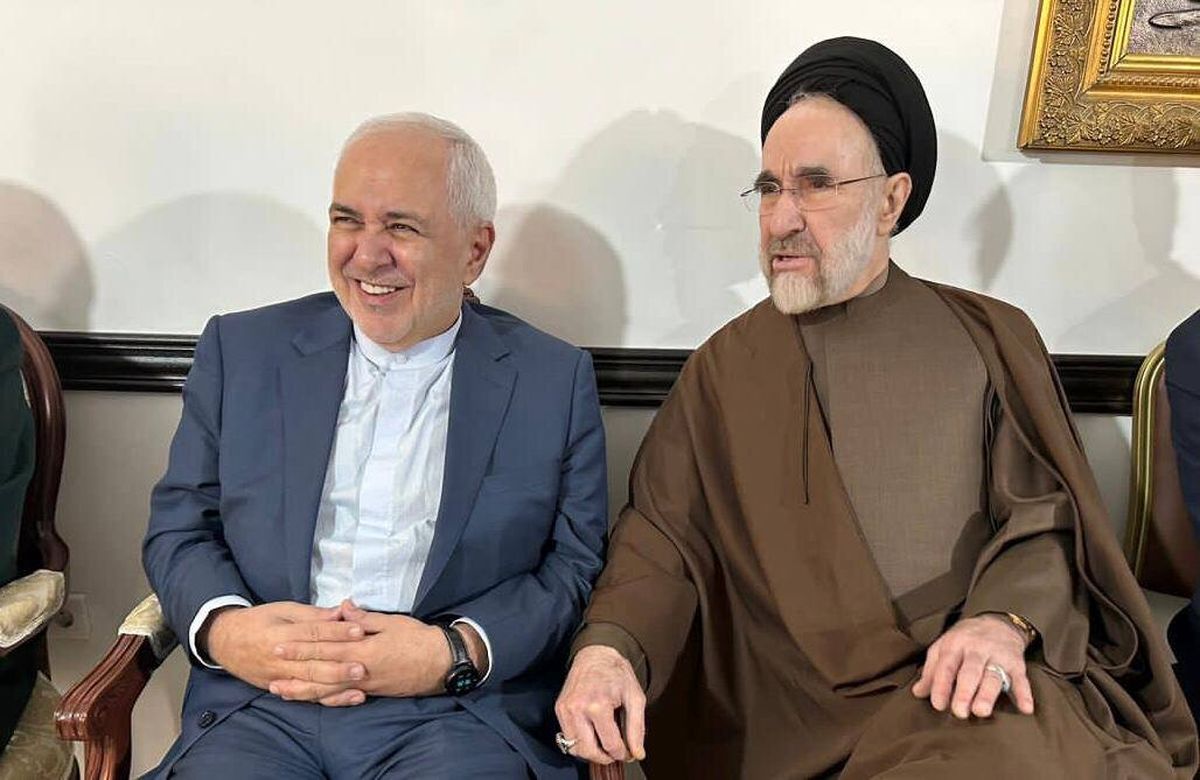 دیدار ظریف و محمد خاتمی در دید و بازدید عید نوروز