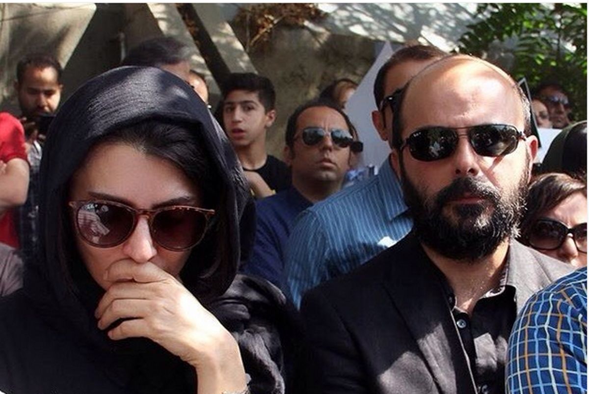 مراسم عزای مادرِ علی مصفا با حضور حامد بهداد؛ لیلا حاتمی در سوگ مادرشوهر
