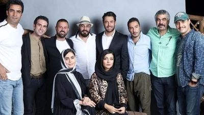 عکس دونفره بازیگران مشهور سینما در حافظه شیراز