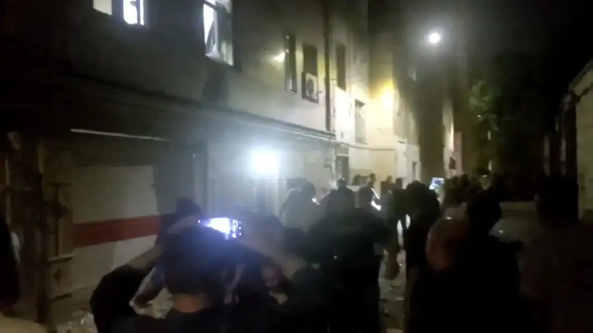 فیلم اصابت یک پهباد به خانه مسکونی و غیر نظامی در تهران