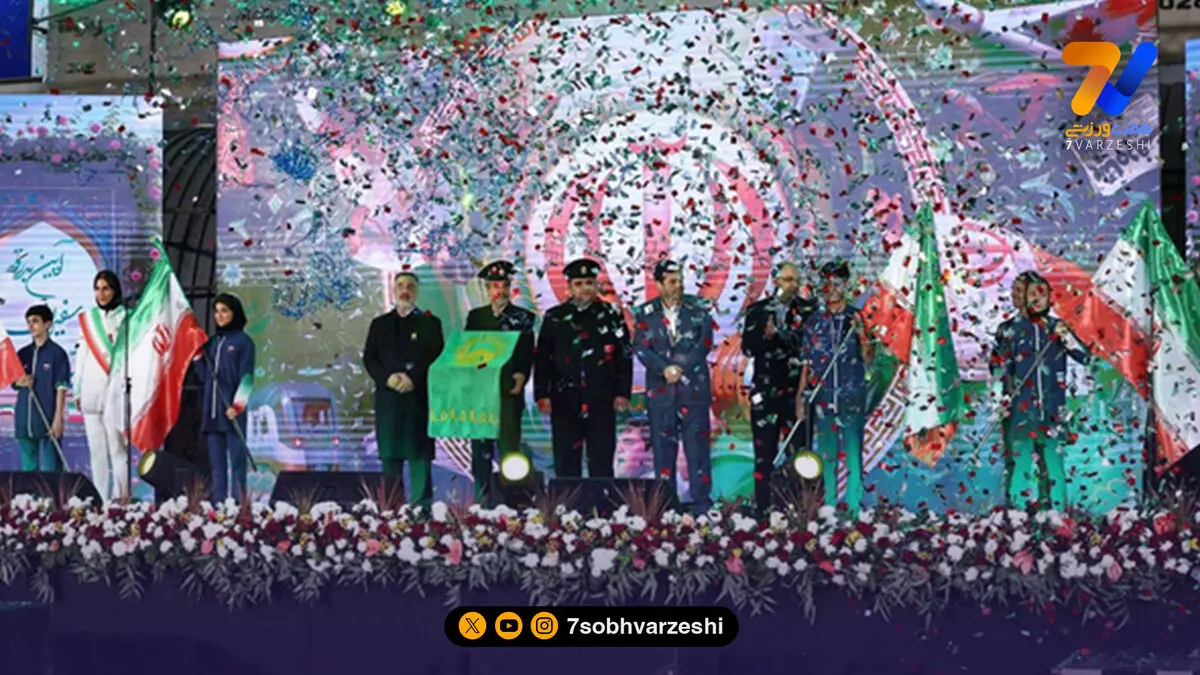 مراسم بدرقه کاروان اعزامی به بازیهای آسیایی ناگویا در شب ولادت پیامبر