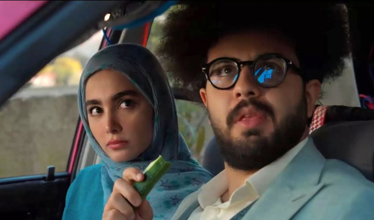 پشتصحنه صمیمی پایتخت؛ سنا حسینی و بهرام افشاری