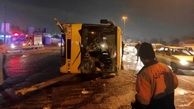 واژگونی اتوبوس در مرودشت با ۴ کشته